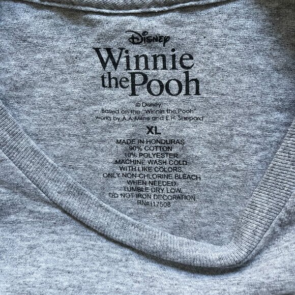 Winnie the Pooh “Good at Doing Nothing” Gray T-Shirt - Picture 3 of 3